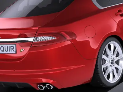 Jaguar XF-R 2015 VRAY 3D model