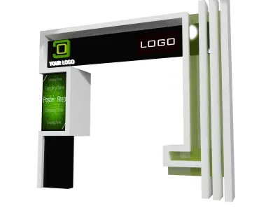 Fair Gate exhibition Event a442c 3D model
