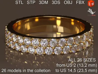 Infinity ring 3D print model