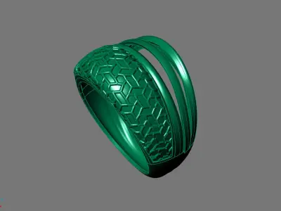 Women Ring Plain Ring Ready STL 3DM Models Womens Rings 3D print model 29