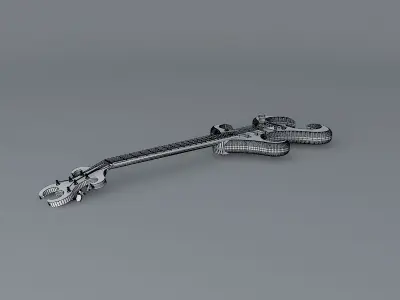 Gumby's guitar Free 3D model