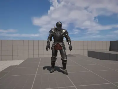 Frogmouth Knight Low-poly 3D model