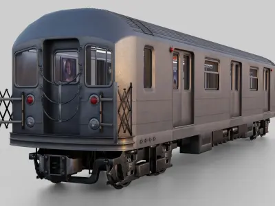 KAWASAKI NYC Subway car R62 A 3D model