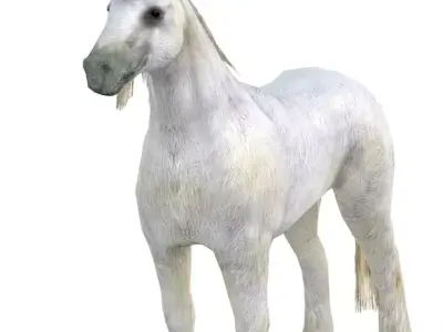 LowPoly the Mythical Creature Unicorn Low-poly 3D model