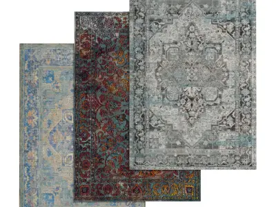 Rug Set 2053 3D model