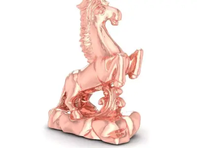 Luxury Chinese Feng Shui Horse Sculpture 103a 3D print model