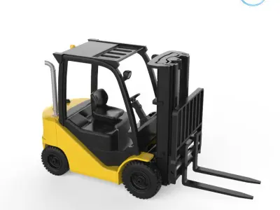 Clark S20 53 Forklift Truck - PRO version 3D print model