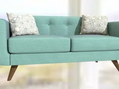 Sofa-armchair modern living room furniture sets 3D model