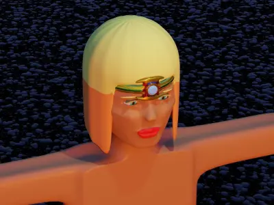 Brain communication device Free 3D model