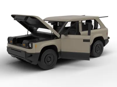 Slate Truck Fastback SUV 2027 HQ 3d model 3D model