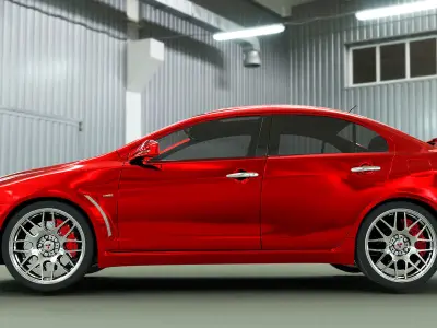 Mitsubishi Evo X JDM Style 3D model