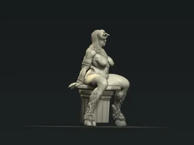 Aries sign goddess 3D print model