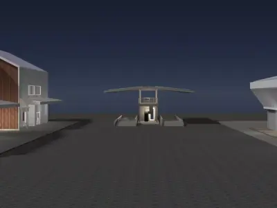 Solar industrial building 25-46 3D model