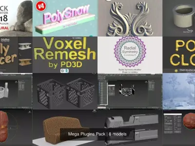 Mega Plugins Pack 3D Model Collection