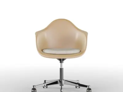 Brown PC Office Eames Chair 3D model