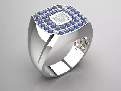 luxury man ring mr0167 3D print model