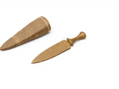 Artisan Stone Implements for Historical Education Low-poly 3D model