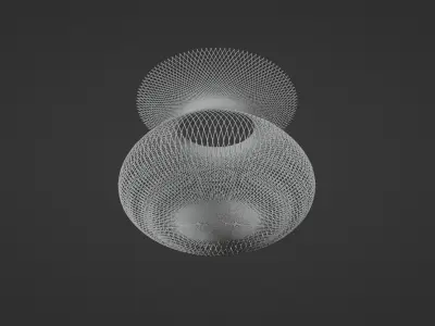 Futuristic Big Woven Vase 3D model