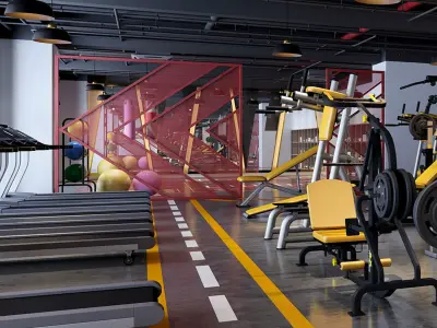 GYM DESIGN  3D model purchase