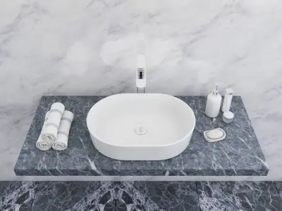 washbasin Ravak Moon 2 3D model