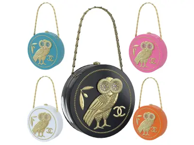 Crystal CC Owl Bag Low-poly 3D model