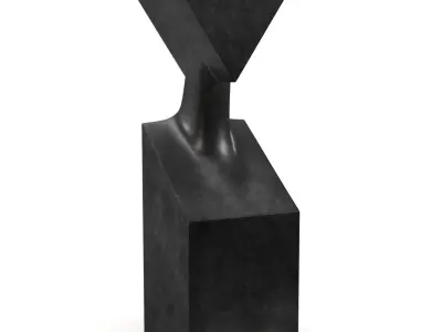 The Muses Thalia Bronze Sculpture PBR 3D model