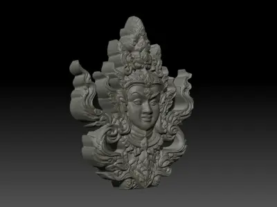 Thai Ornament Decor Bas Relied 03 - 231005 3D print model