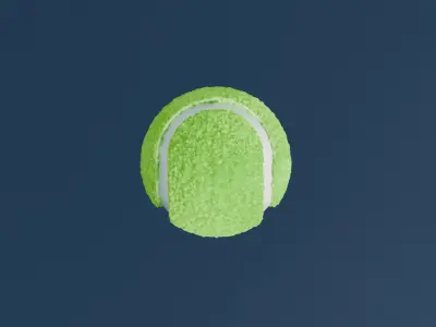 Tennis Ball Free low-poly 3D model