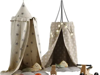 Children Room Set 9 Canopy Set 3D model
