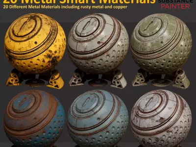 20 Metal Smart Materials - Vol 1 Texture