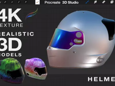 Procreate 3d Model - Bell Helmets 3D model