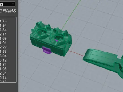 7pt Gem Or Diamond Tennis Bracelet 3D print model