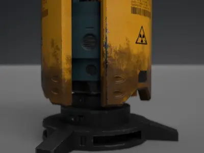Sci Fi searchlight Free low-poly 3D model
