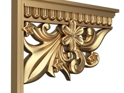 Stair Brackets 06 Low-poly 3D model