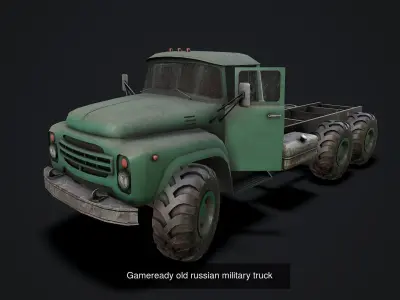 Russian Military Trucks GAME READY 3D Model Pack
