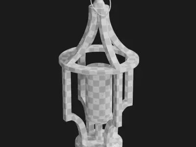 Garden Light Low-poly 3D model