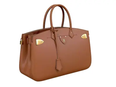 Louis Vuitton bag ALL SET Brown Leather 3D model