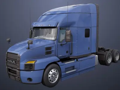 Generic Heavy Truck Chassis 05 Generic All PBR Textures Low-poly 3D model