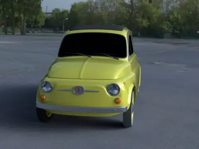 Fiat 500D Nuova 1960 HDRI 3D model