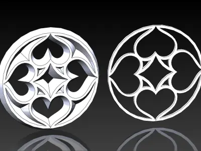 9 medieval ornaments 3D print model