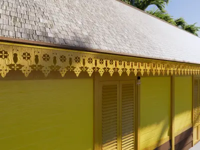 Bath House of the Sambas Sultanate Palace 3D model