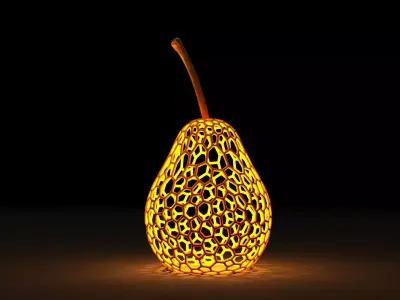 Pear lamp 3D print model
