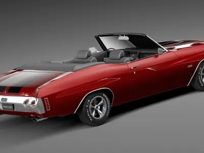 Chevrolet Chevelle SS Convertible 1971 3D model