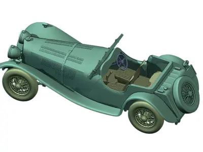 Jaguar SS100 print 3D print model