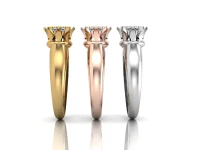 Brand ring rose 3D print model