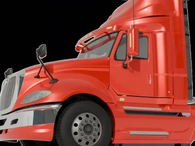 Truck Body 3D Model Low-poly 3D model