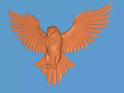 Flying Eagle Pendant 3D Model 3D print model