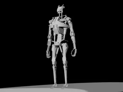 sci-fi Robot Low-poly 3D model purchase