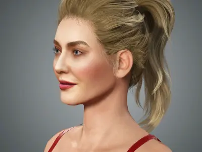 Erika Jayne Character Low-poly 3D model