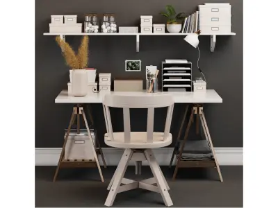 IKEA Office Workplace-1 3D model